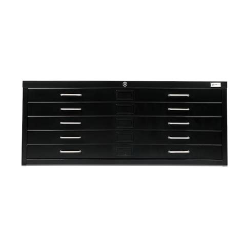 AdirOffice Black 5-Drawer 40-in Steel Heavy-Duty Large Flat File ...