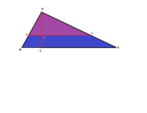 A line parallel to the base of a triangle cuts the triangle cuts the ...