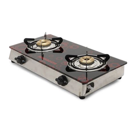 Buy Compact 2 Burner Glass Top Gas Stove - Sowbaghya | SOWBAGHYA