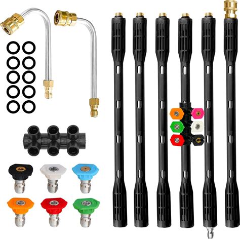 Amazon.com: Pressure Washer Extension Wand 24 Feet, Telescoping Pressure Washer Wand, Power ...