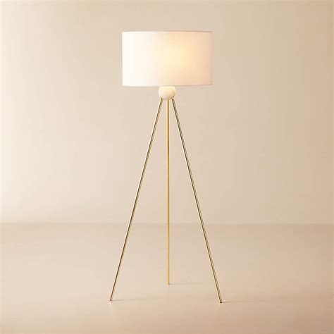 Kamma White Cement Floor Lamp + Reviews | CB2 Canada