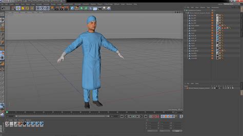 3D Blood Stained Surgeon Doctor model | 3D Molier International
