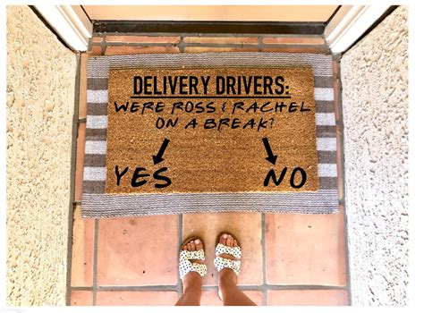 Buy Original Design Were Ross and Rachel on A Break Doormat, Funny ...