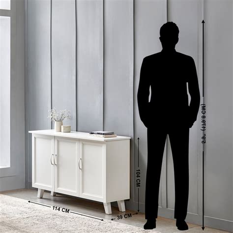 Buy Helios Alton 18 Pairs Shoe Cabinet - White from Home Centre at just ...