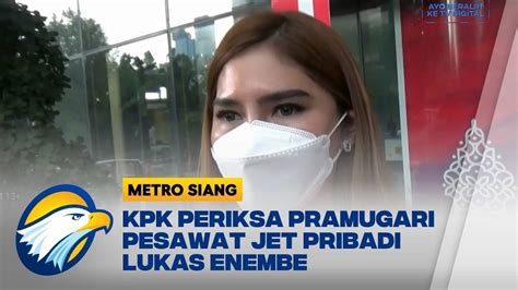 KPK Periksa Pramugari Pesawat Jet Pribadi Lukas Enembe - METRO TV