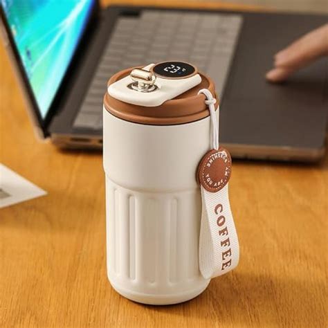 Veterit 460ml 316 Stainless Steel & Ceramic Travel Mug, Insulated ...