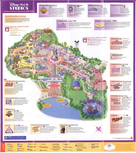 Hollywood Studios Printable Map
