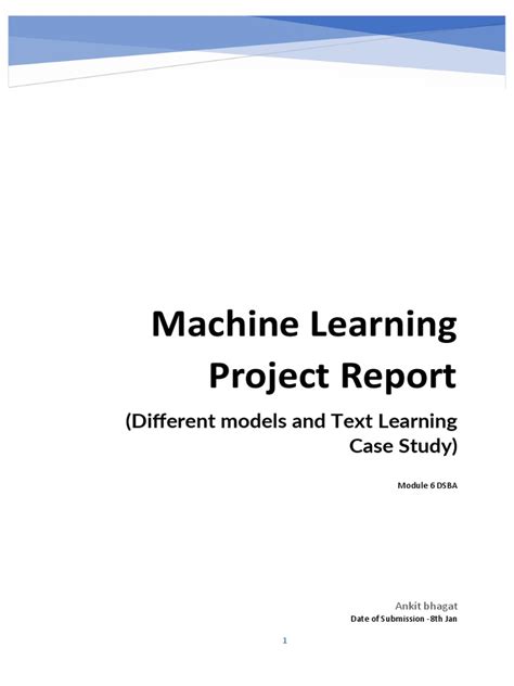 Image result for Machine Learning Project Documentation PDF