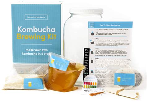 Kombucha Starter Kit For Home Brewing | Kombucha Kit Contains Live ...