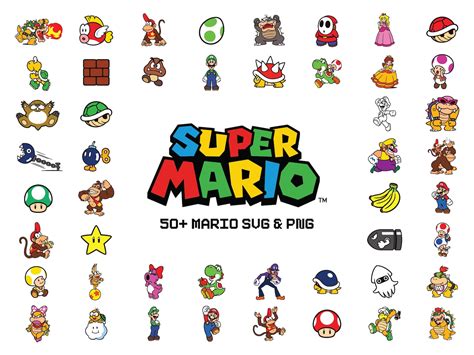 Buy Mario SVG Bundle: Mario Characters Svg Super Mario Svg Mario Online ...