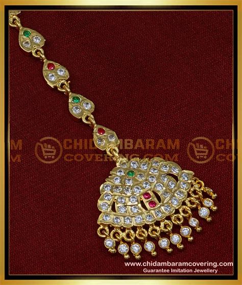 Buy Latest Gold Maang Tikka Design Indian Imitation Jewellery