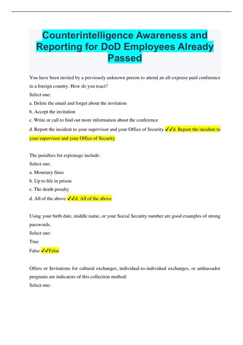 Image result for Counterintelligence Report Examples