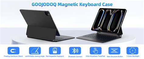 GOOJODOQ Magic Keyboard Case For iPad Pro 13-Inch(M4, 2024),Keyboard ...