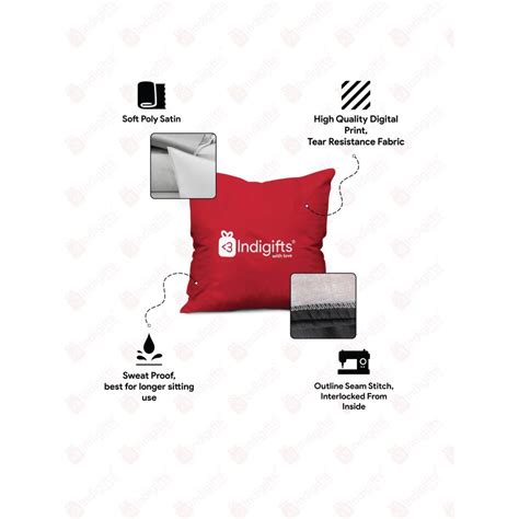 Buy Indigifts Doodle Pattern Festival Theme Printed Cushion Online