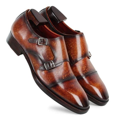 Buy Men's Leather Monk Strap Shoes Online at Best Price in India ...