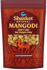 SBASKET NATURALS Moong Dal Wadi 400g | Homemade Mangodi/Dal Badi/Vadi ...