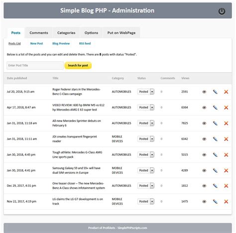 Image result for Sistema Blog PHP MySQL