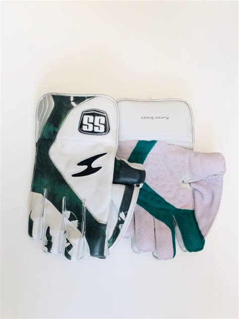 SS TON Player Edition Green Cameo Wicket Keeping Cricket Gloves – DKP ...