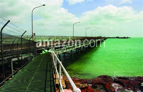 The Port of Broome with a mesh walk is a deep-water port servicing ...