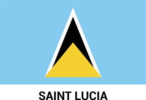 Saint Lucia flags design vector 13304834 Vector Art at Vecteezy