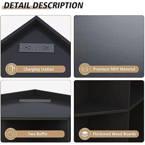 AVZEAR Corner Cabinet, Corner Storage Cabinet with India | Ubuy
