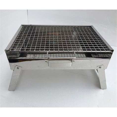 Grade 304 Portable Stainless BBQ Grill with mesh wire (S)for Camping ...