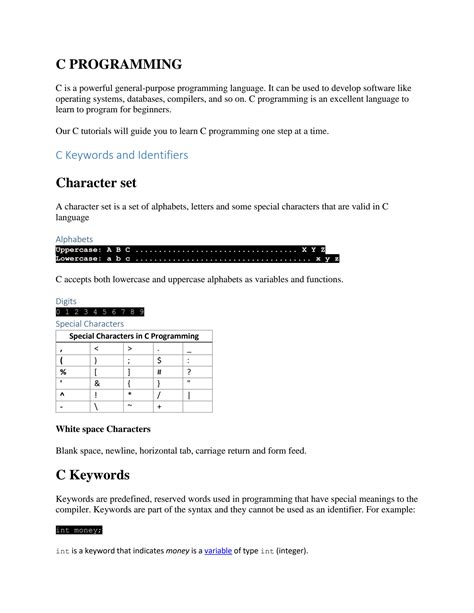 C Programming Basic Classes 的图像结果
