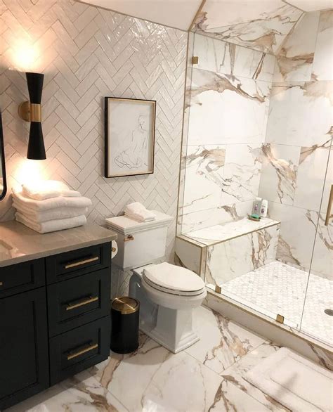 Bathroom Tile Ideas in Charlotte, NC | Queen City Stone & Tile | Gold ...