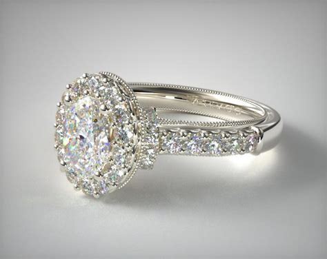 14K White Gold Classic Engagement Ring by Verragio-690812w14