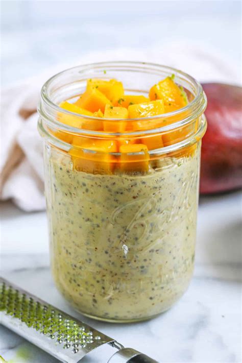 Mango Overnight Oats - Nutrition to Fit | Lindsey Janeiro - Simple, Healthy Recipes & Nutrition