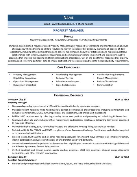 Property Management Resume Examples 80+ Resume Examples For 2020 [Free