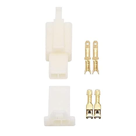 2 Pin 2.8mm Electrical Wire Connector – Male Female Cable Terminal Plug ...