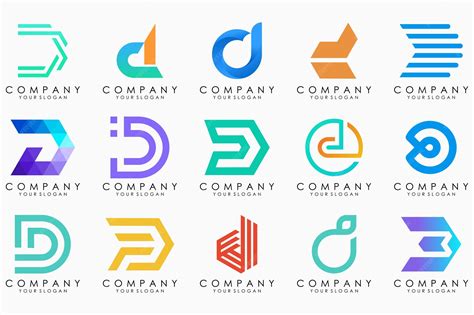 Premium Vector | Abstract letter d logo icon set design for business of luxury elegant simple - Abstract Letter D