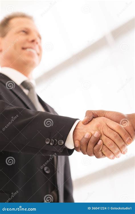 Sealing a deal. stock photo. Image of formalwear, expressing - 36041224