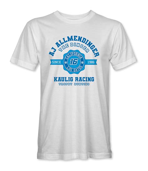 Aj Allmendinger Collegiate T-Shirts - Black Acid Apparel
