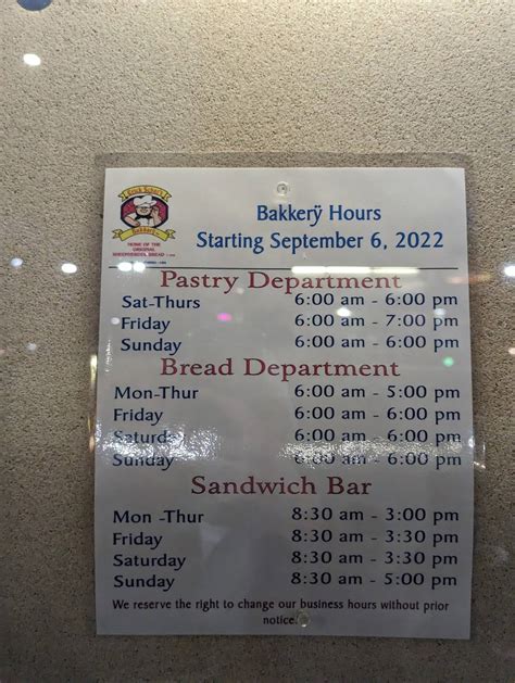 Menu at Erick Schat's Bakery, Bishop