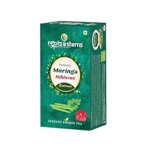 roots & stems Moringa Tea Super Foods| Instant Premix Extract Powder ...