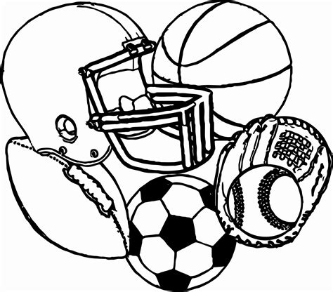Printable Sports Coloring Pages