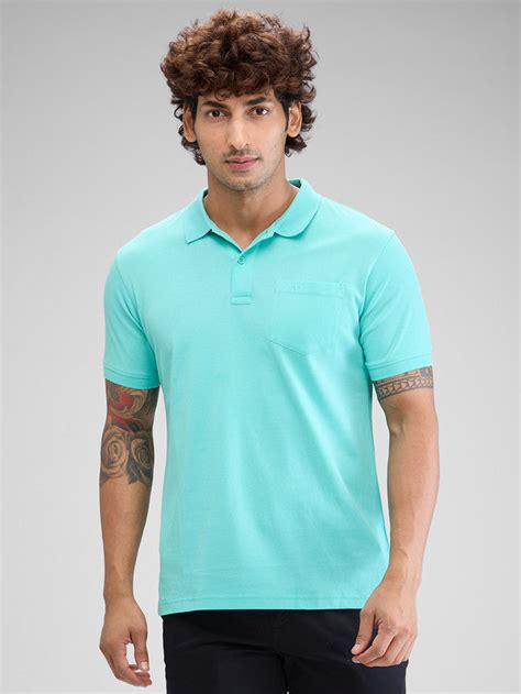 Colorplus Green Solid Tailored Fit Cotton T-Shirt – MyRaymond