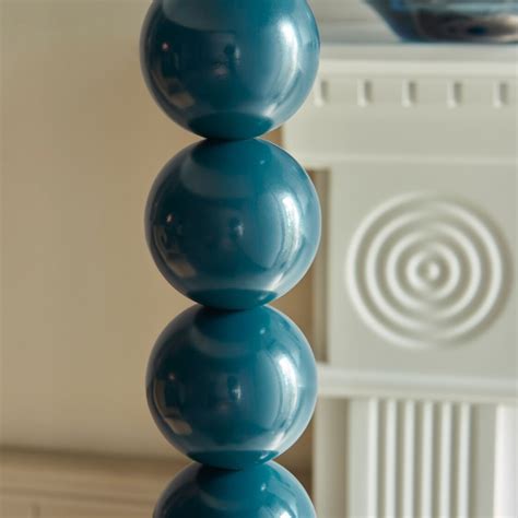 Stacked Spheres Floor Lamp Base – Brown and Ginger