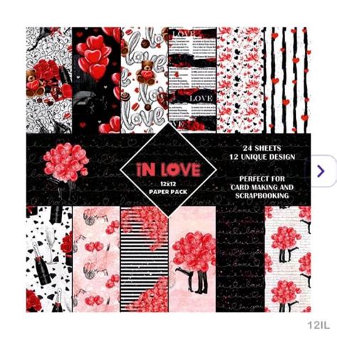 Arteria. Pattern Paper Pack In Love