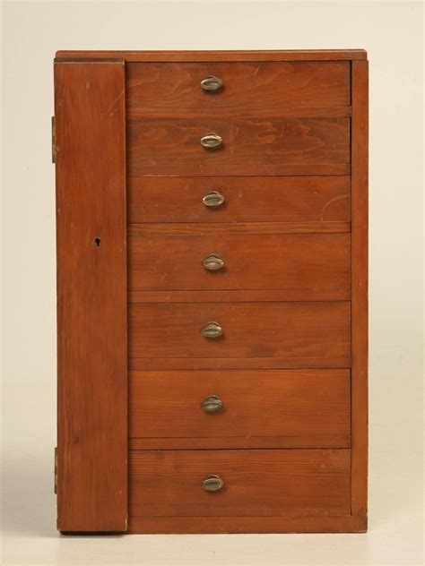 Antique Specimen Multi-Drawer Small Cabinet from England c1920's-1930's ...