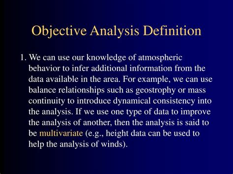 Image result for Objective Analysis History