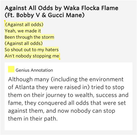 Against All Odds Lyrics - wingfasr