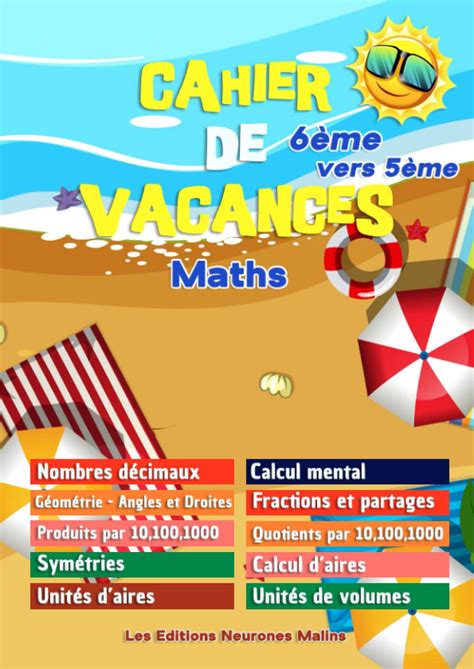Buy Cahier de Vacances 6ème vers 5ème Maths: Réviser le programme ...