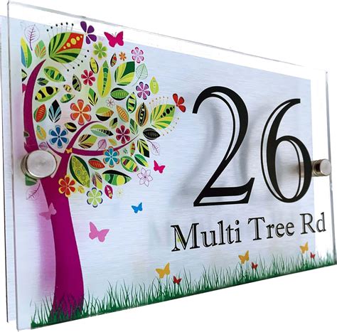 Acrylic Master Contemporary Multi-Colour Tree Design Acrylic House ...