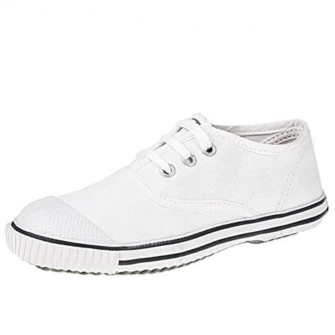 Buy Ektta Boys & Girls Tennis White Lace Up School Shoes_9C at Amazon.in