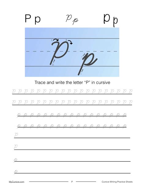 Cursive Capital P Connecting Cursive Capitals