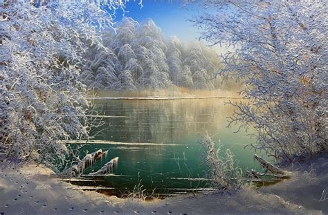 Master Class Oil Painting "Wonderful Winter Wonderland", Green Lion ...