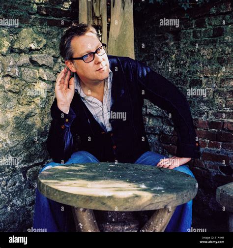 Portrait of comedian Vic Reeves photographed at home in March 2006 ...
